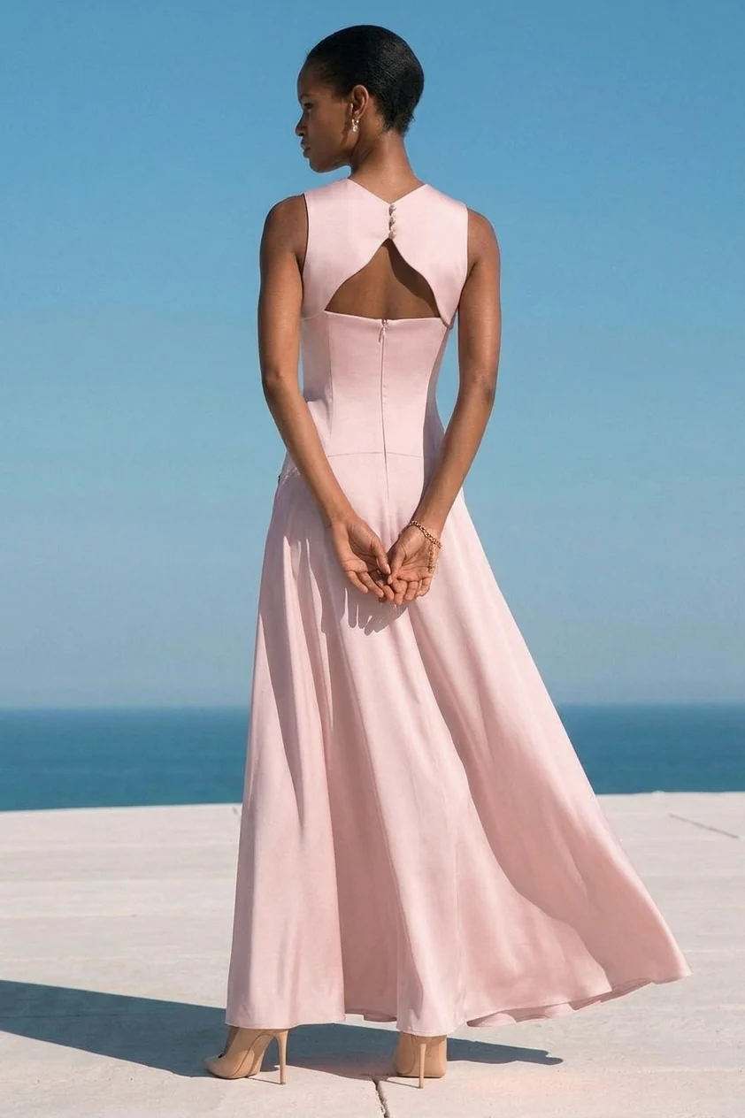 Velisse Blush Sculpted Dress - Image 5