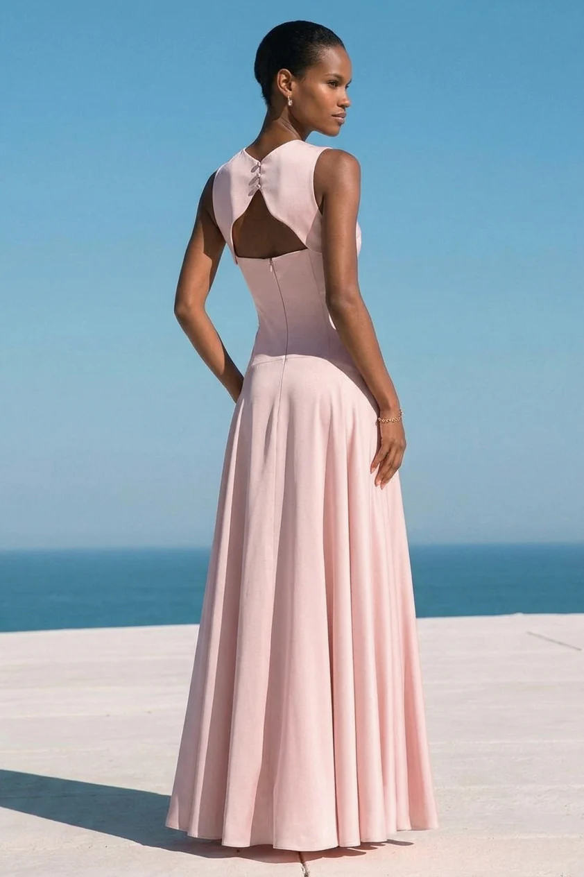 Velisse Blush Sculpted Dress - Image 6