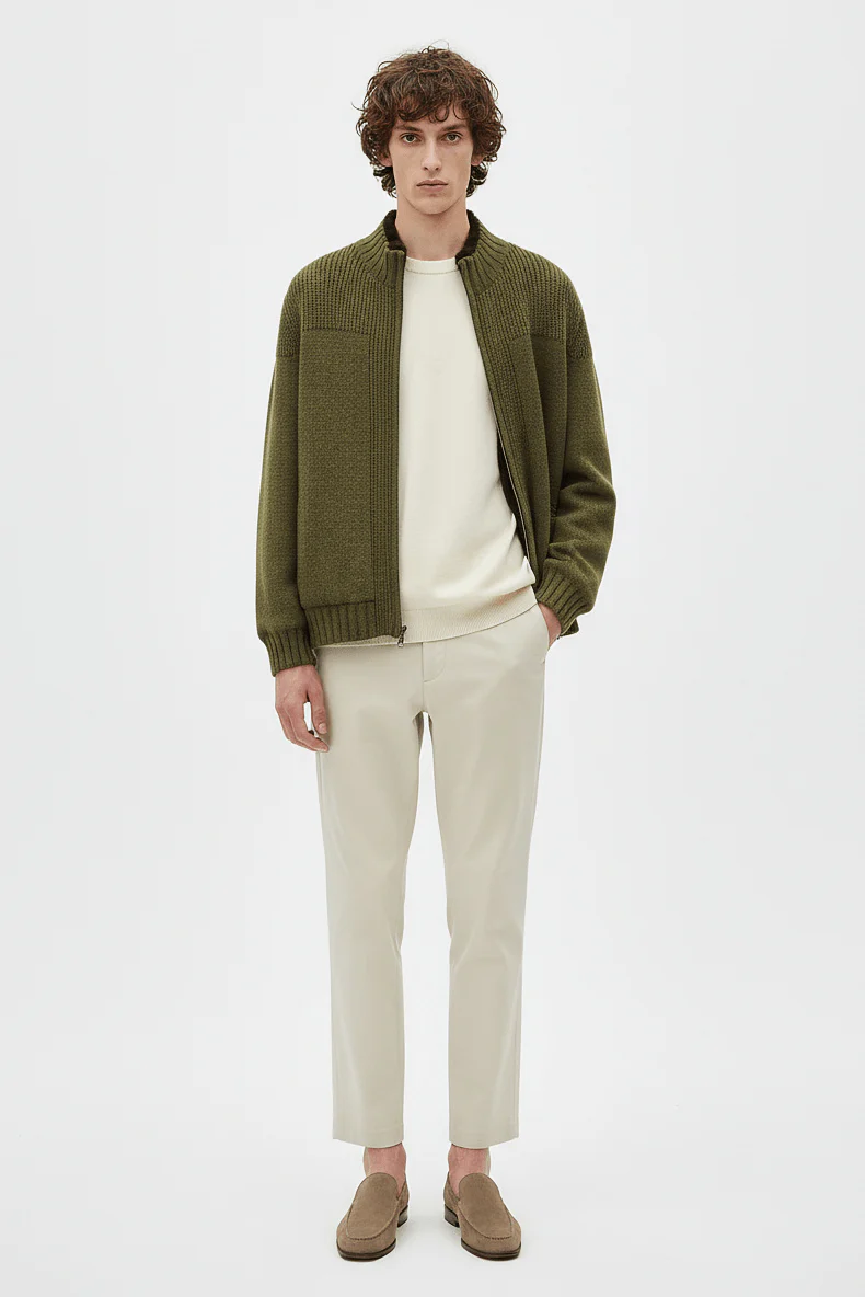 Verdant Haven Wool Cardigan - Image 2