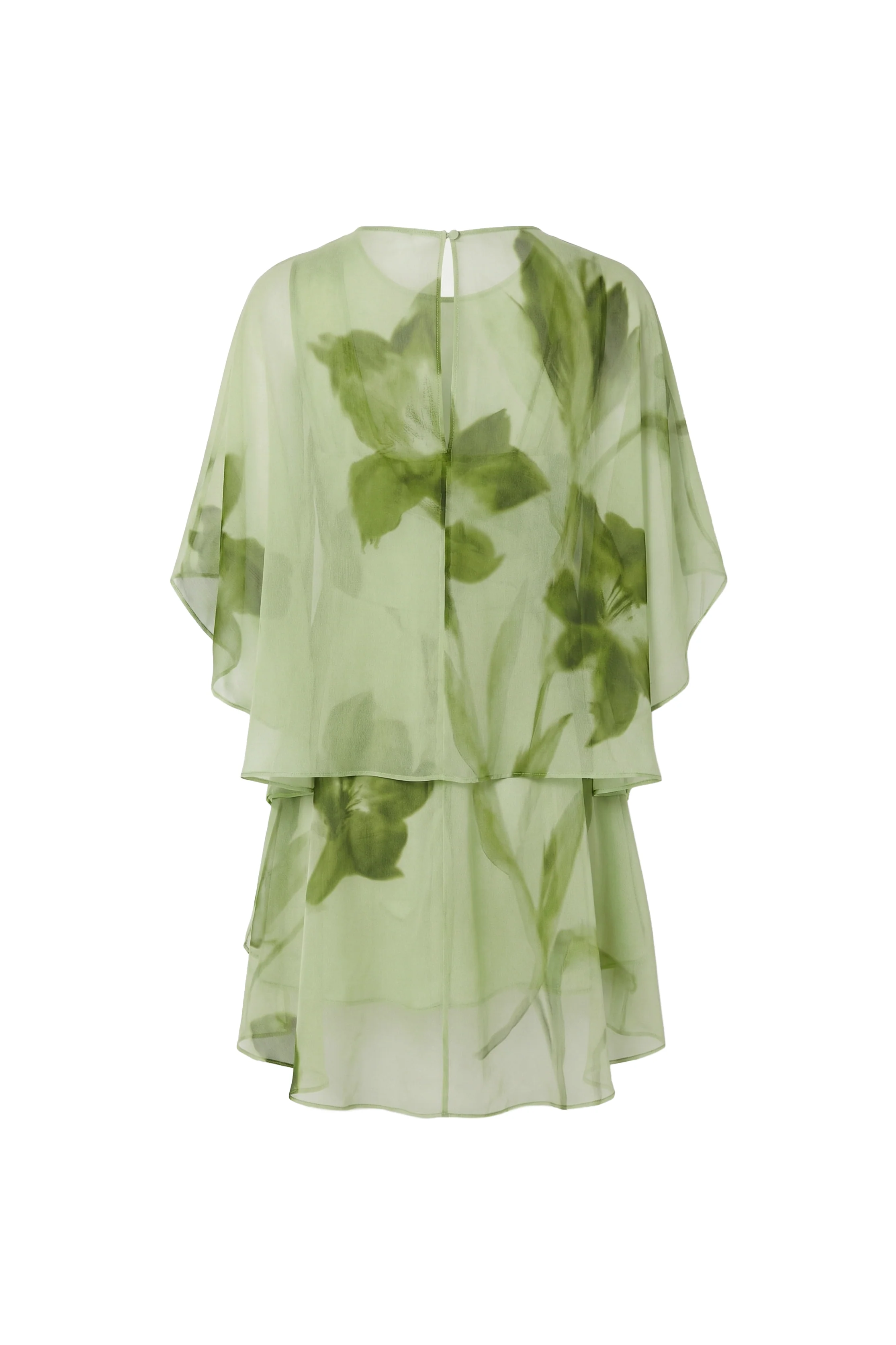 Verdelia Botanical Chiffon Top - Image 3