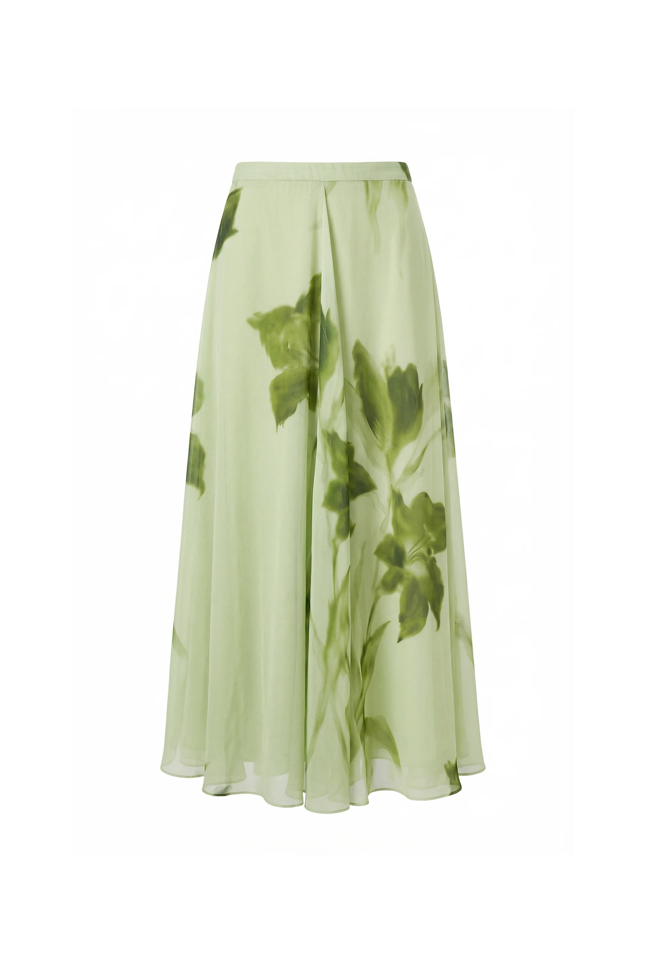 Verdelia Botanical Chiffon Skirt - Image 3