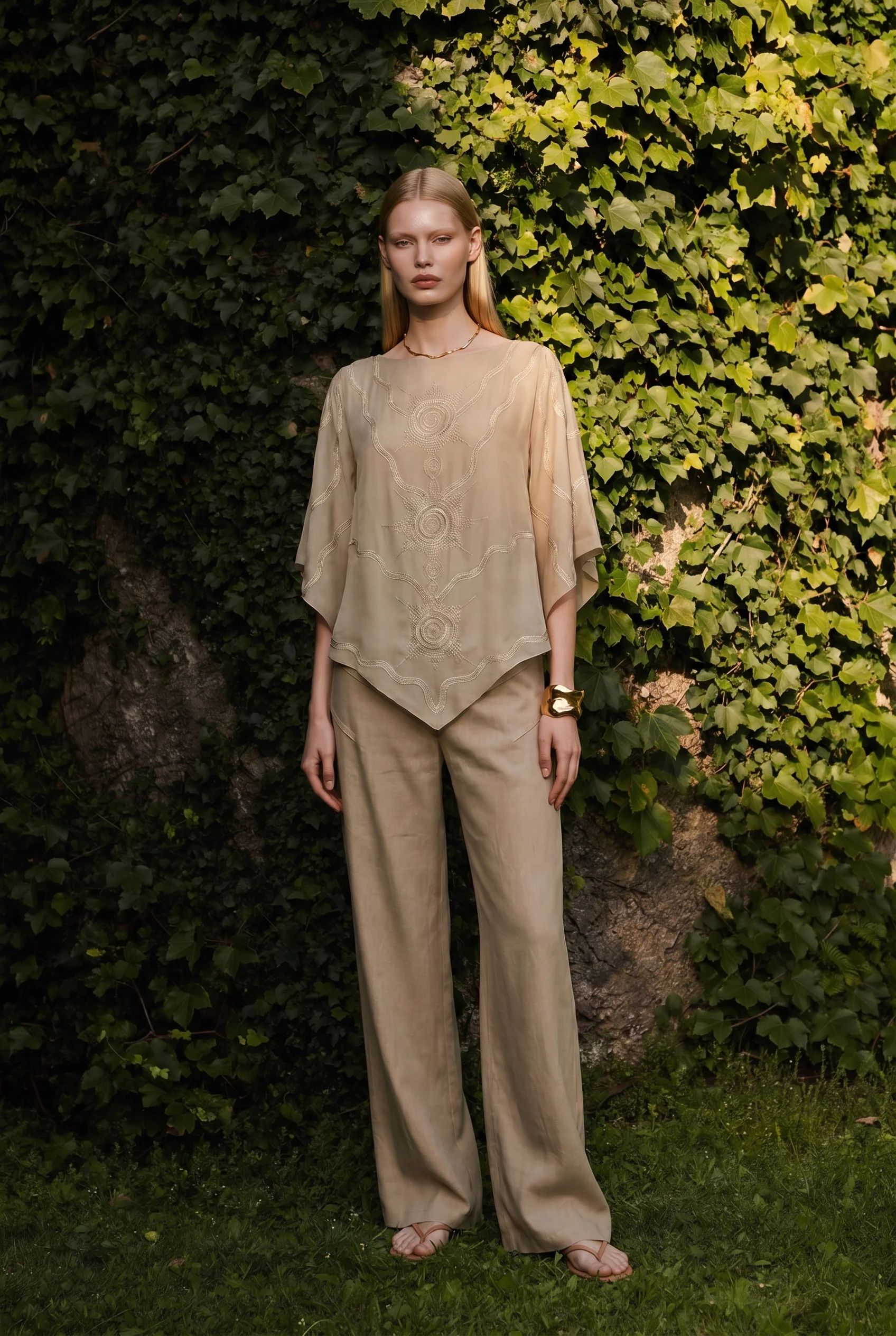 Serapha Fluid Wide-Leg Trousers - Image 3