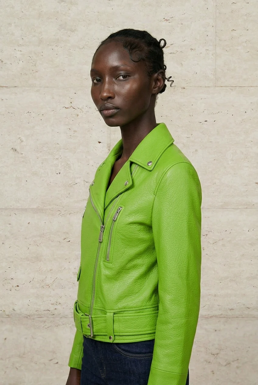 Vittoria Verde Biker Jacket - Image 4