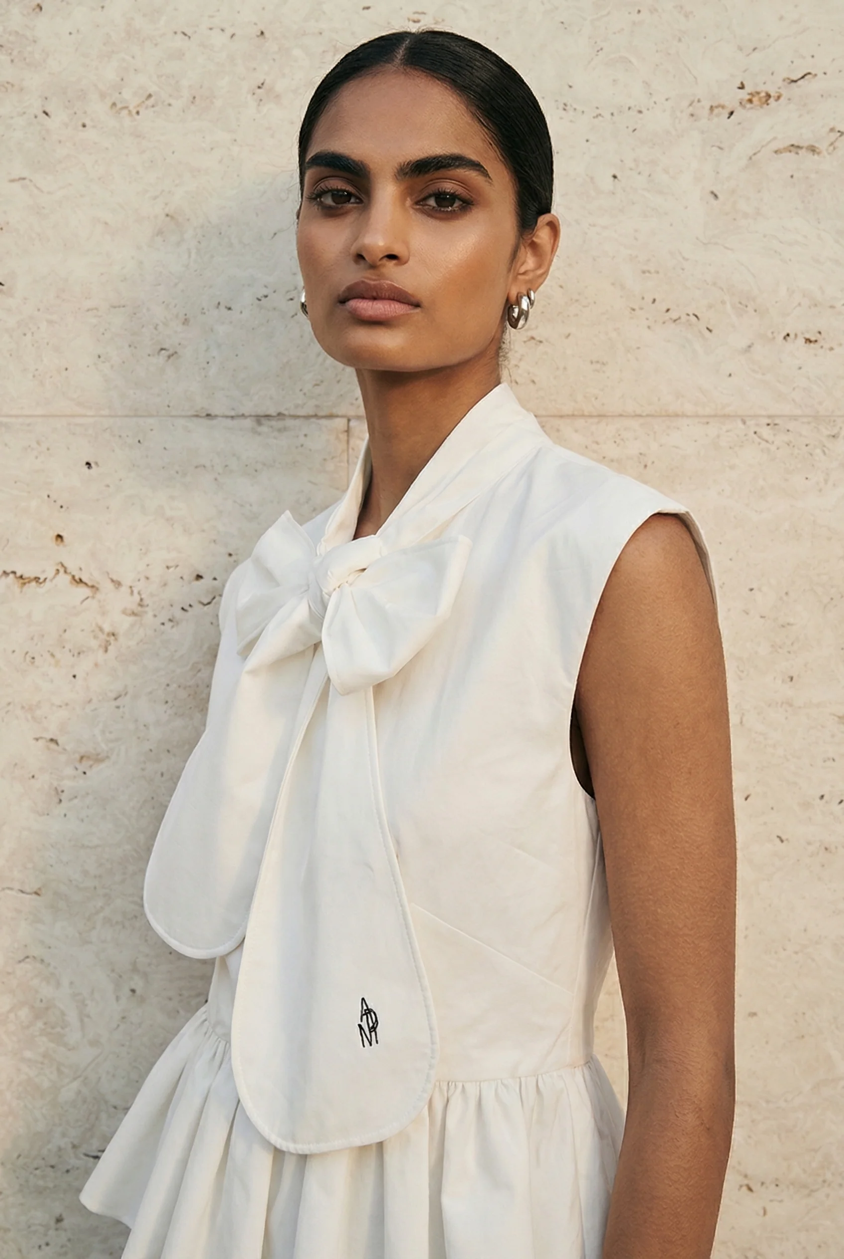 Valerie Bow Peplum Top - Image 3