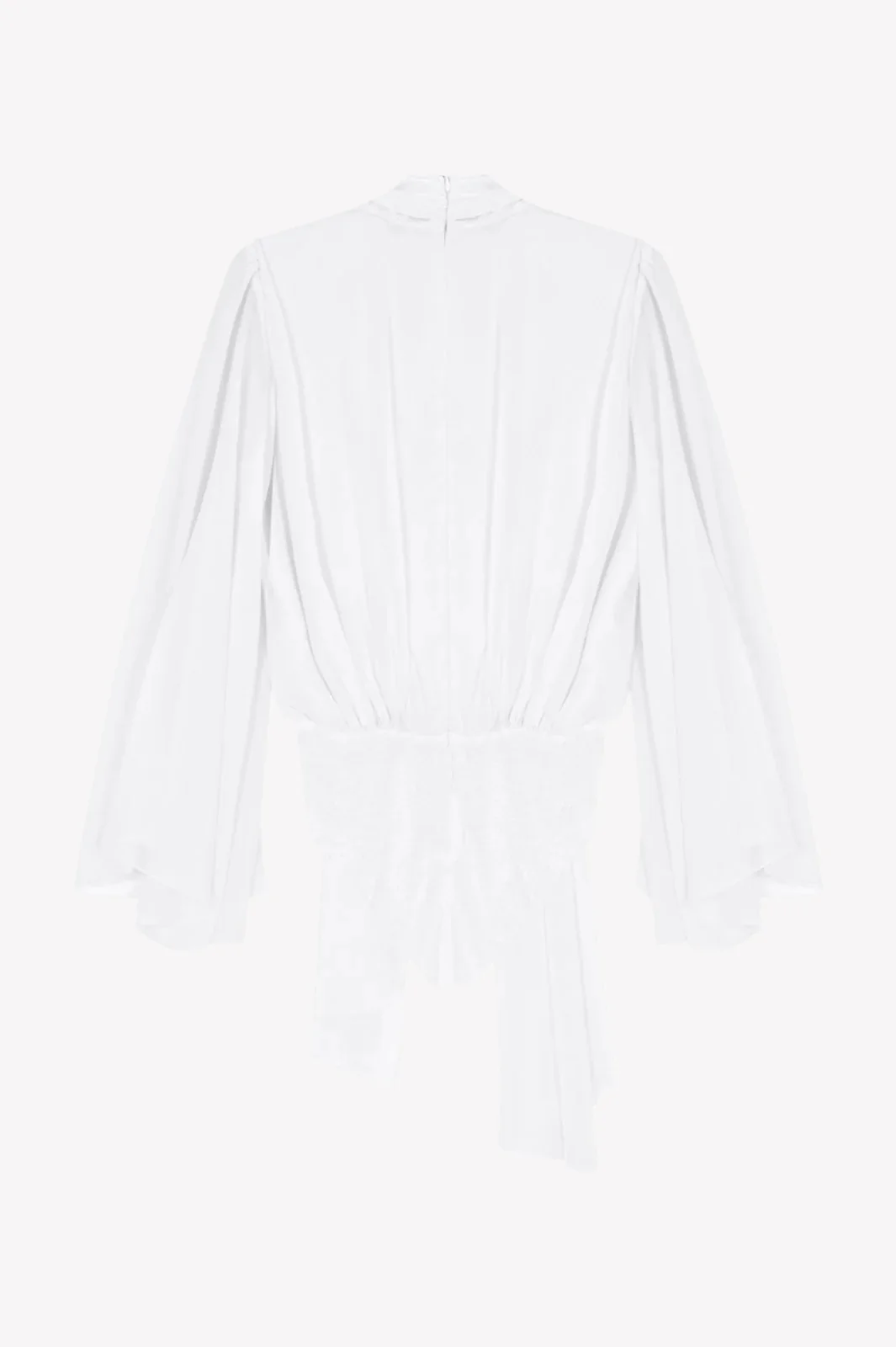 Ivory Draped Bodysuit - Image 6