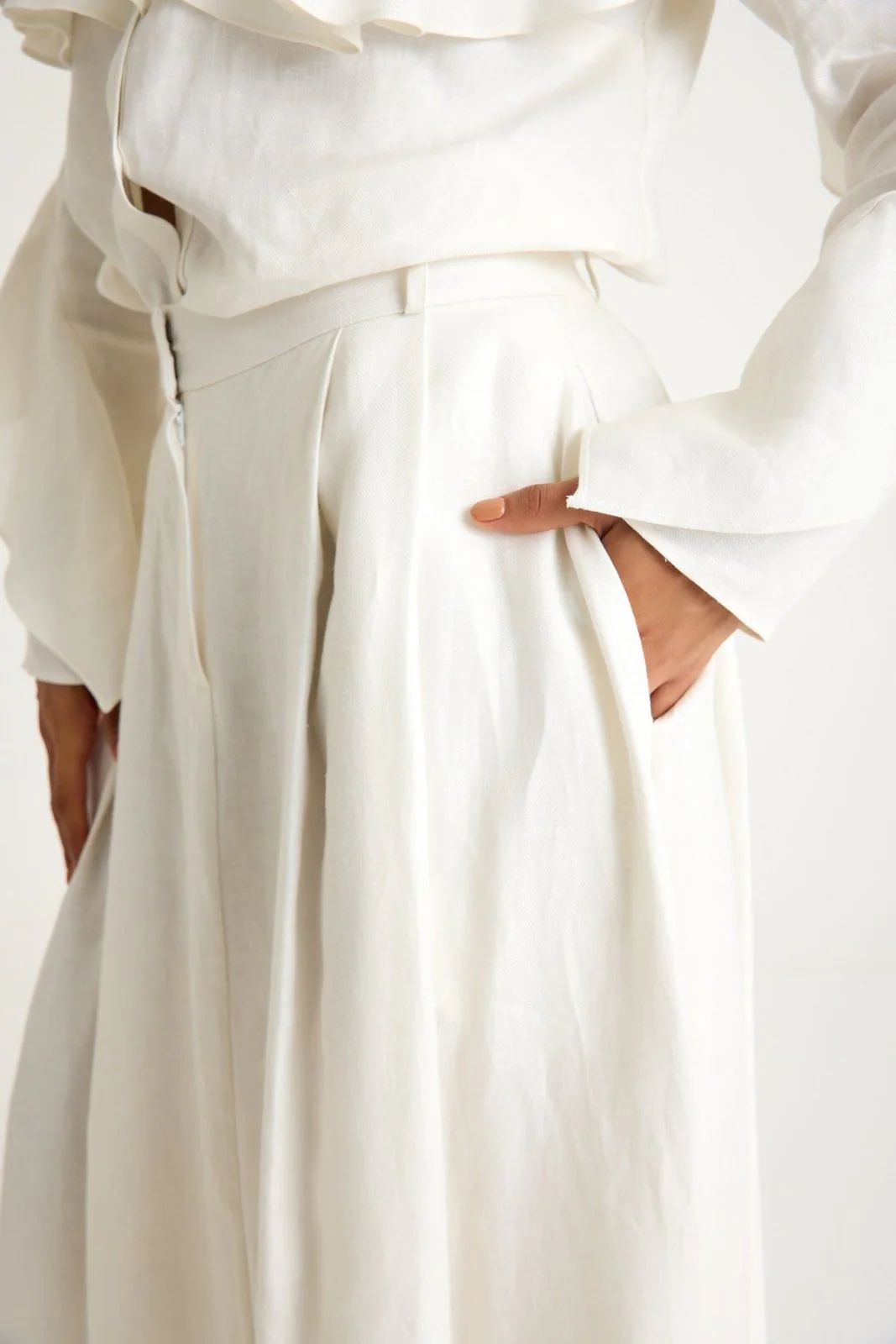 White Maxi Skirt - Image 3