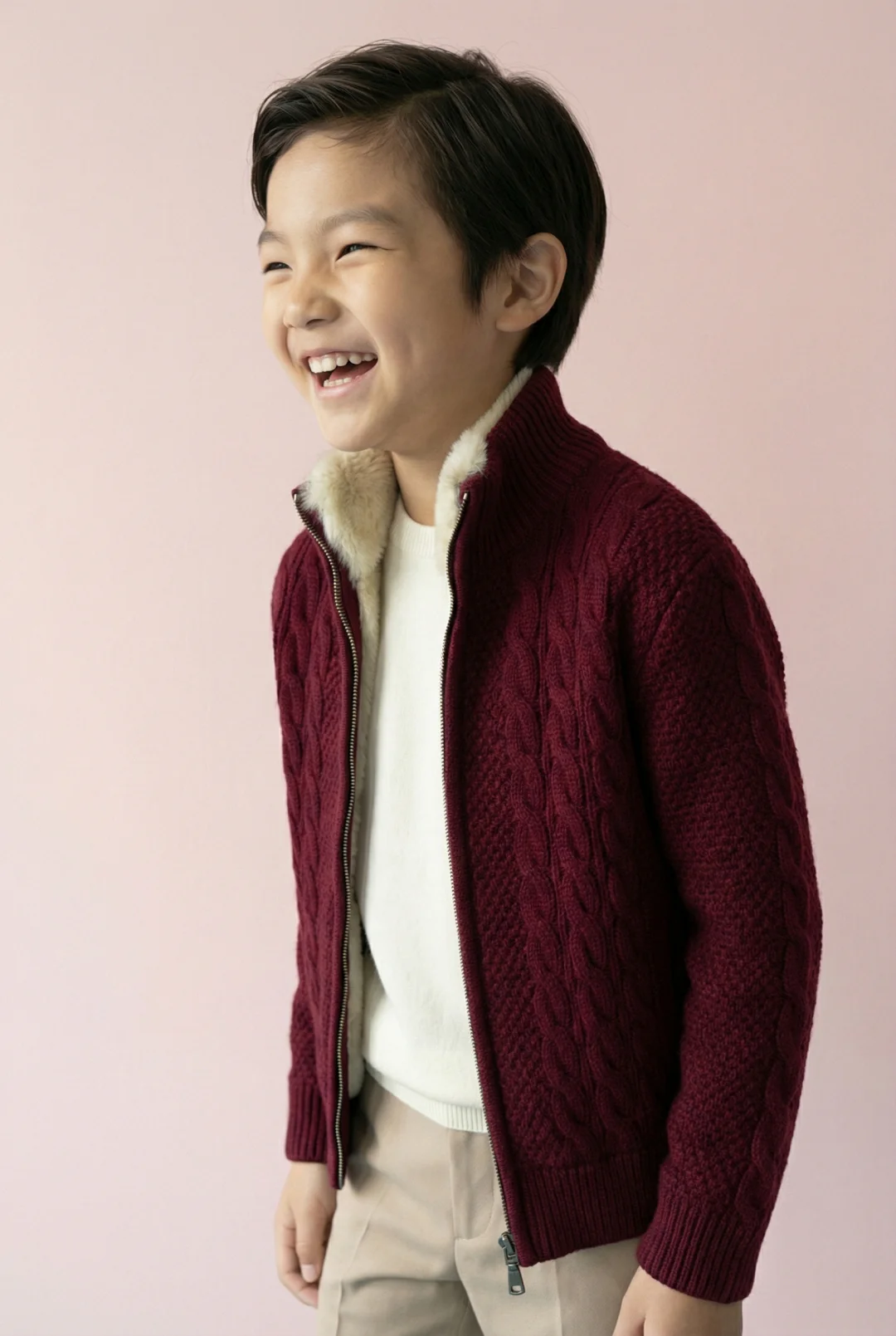 Young Heritage Knit Cardigan - Image 3